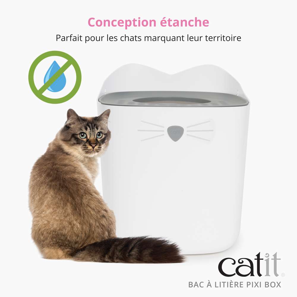 Bac à litière pour chat avec entrée par le haut - Catit Pixi - Image 5