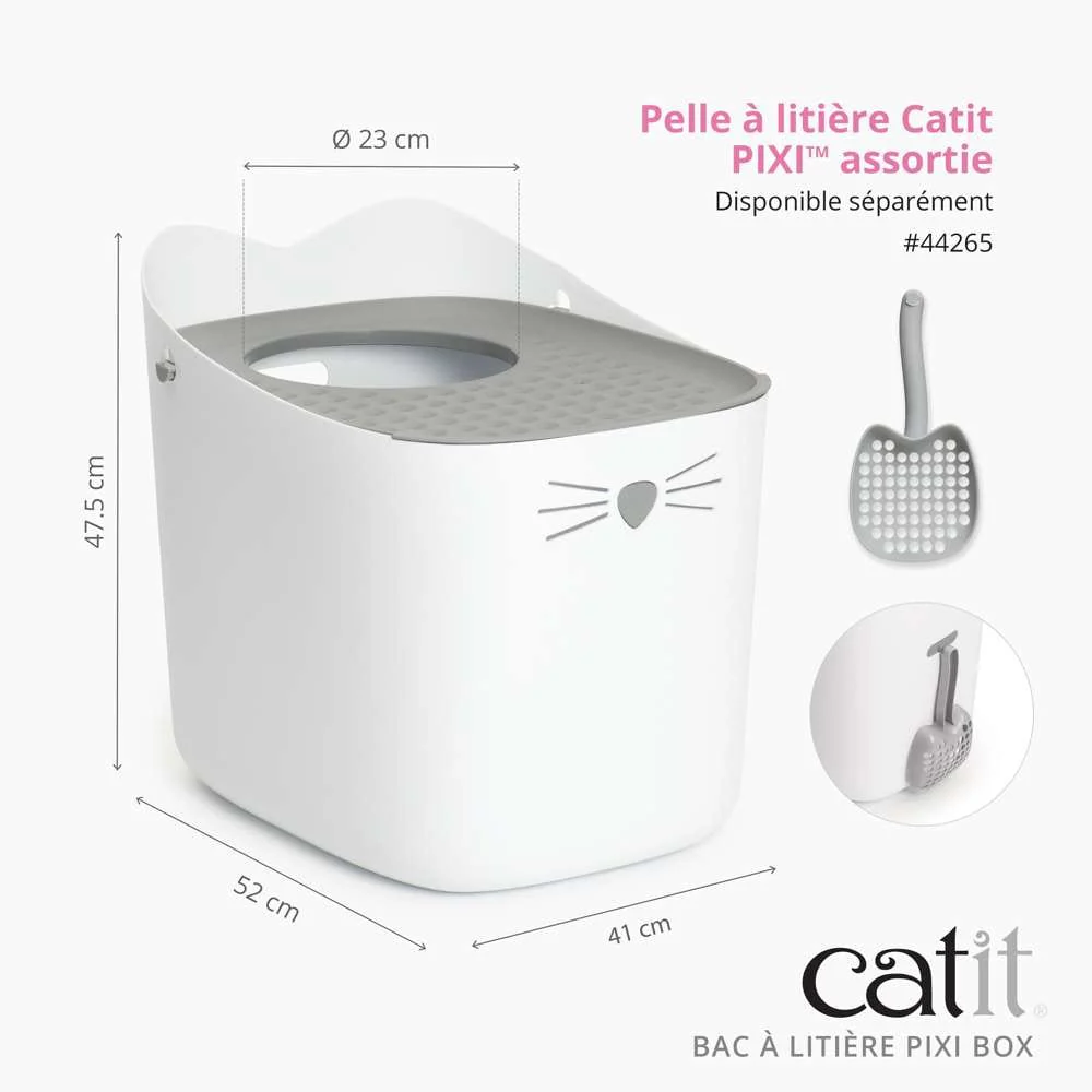 Bac à litière pour chat avec entrée par le haut - Catit Pixi - Image 6