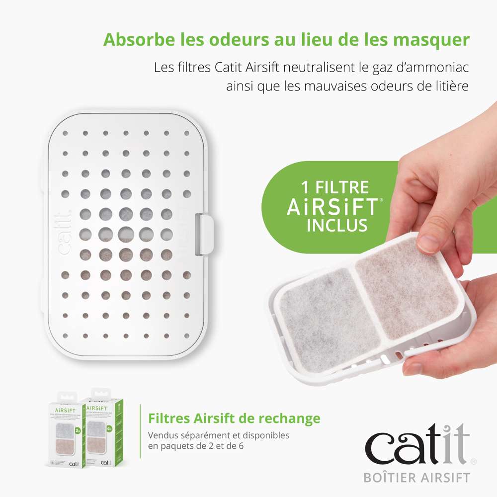 Boîtier pour filtres - Pour bac à litière - Catit Airsift - Image 3