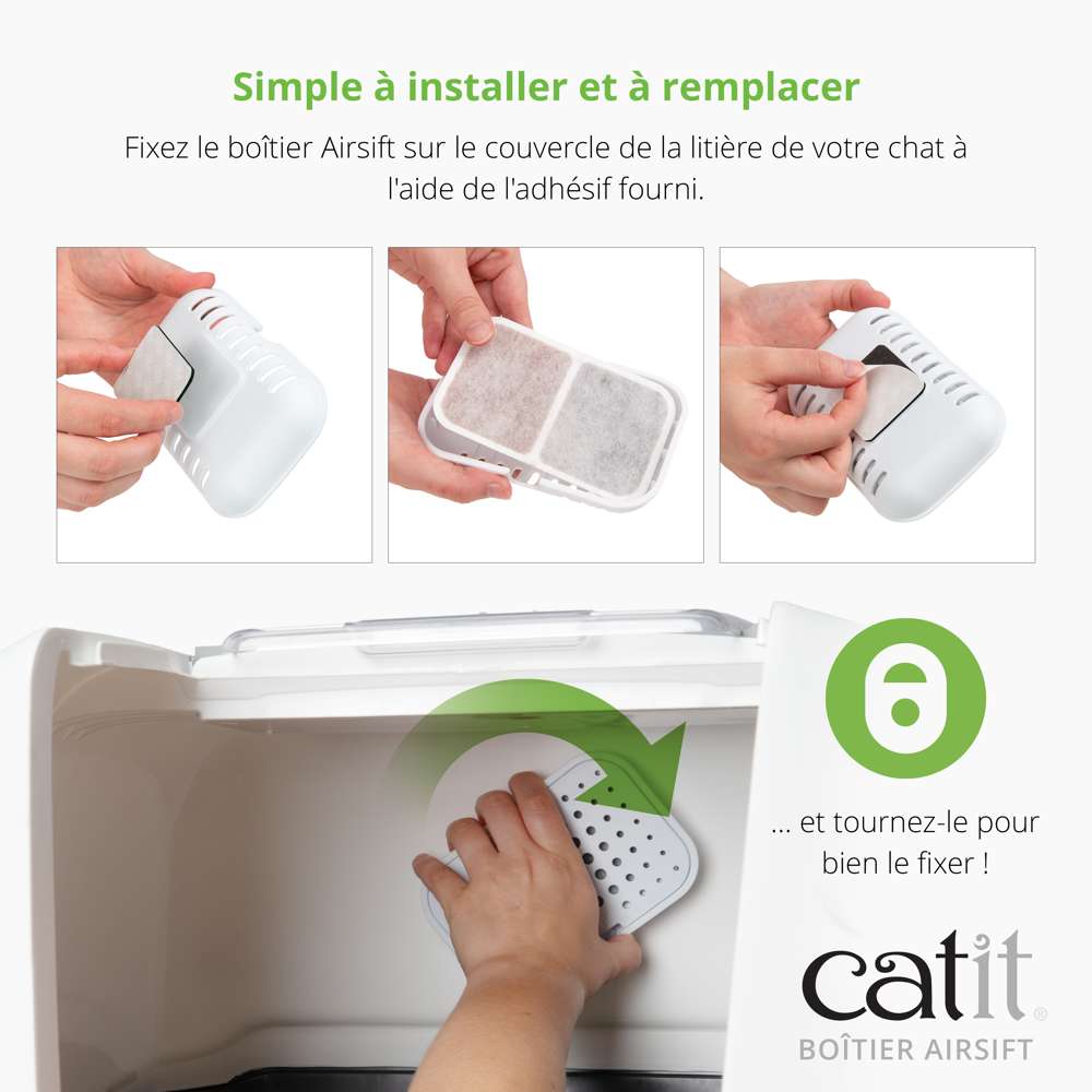 Boîtier pour filtres - Pour bac à litière - Catit Airsift - Image 5