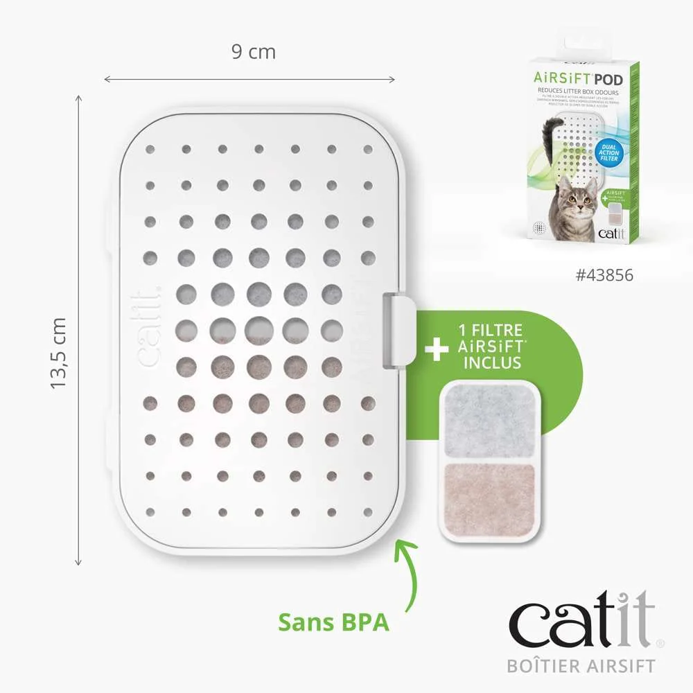 Boîtier pour filtres - Pour bac à litière - Catit Airsift - Image 6