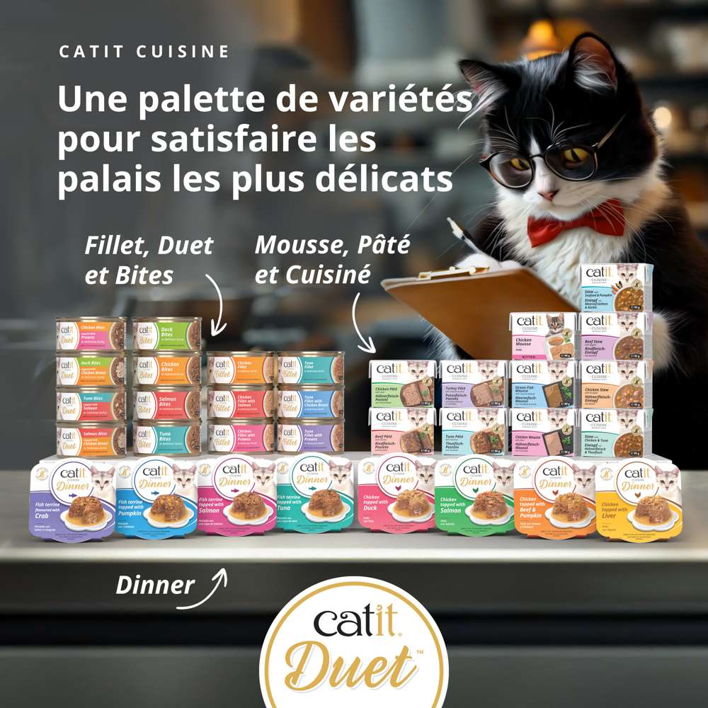 Multipack Bouchées avec garniture pour chat - 12 x 75g - Catit Cuisine - Image 5