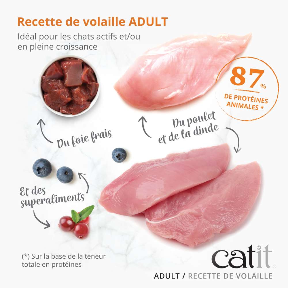 Croquettes pour chat adulte Volaille - Catit Recipes - Image 3