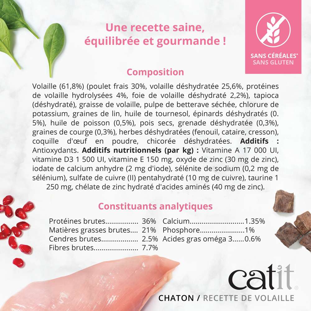 Croquettes pour chaton Volaille sans céréales - Catit Recipes - Image 4
