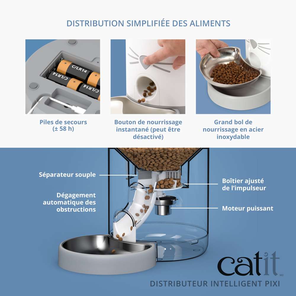 Distributeur de croquettes pour chat connecté - Catit Pixi Smart - Image 6