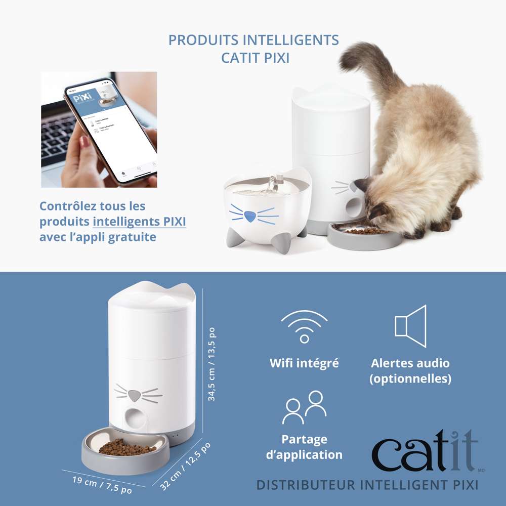 Distributeur de croquettes pour chat connecté - Catit Pixi Smart - Image 7