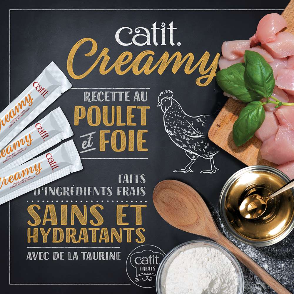Friandises à lécher pour chat - Paquet de 4 - Catit Creamy - Image 4