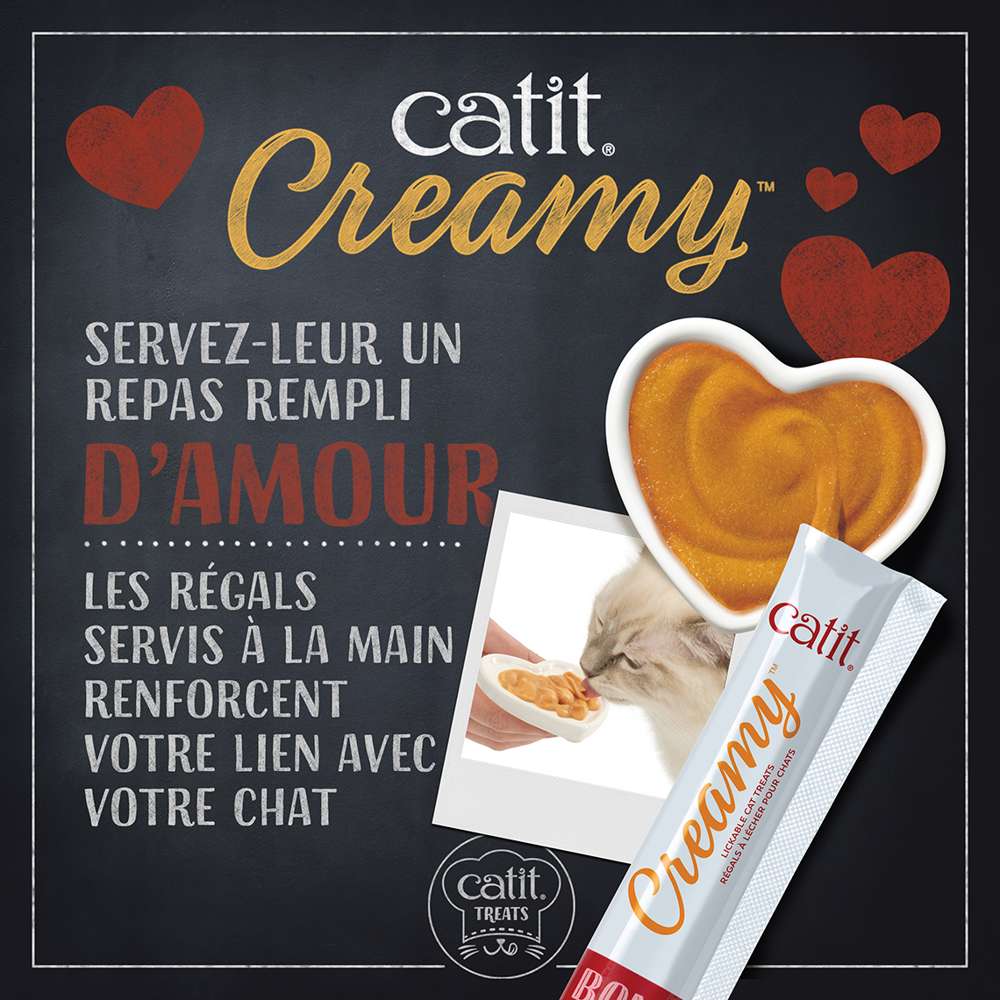Friandises à lécher pour chat - Paquet de 4 - Catit Creamy - Image 6