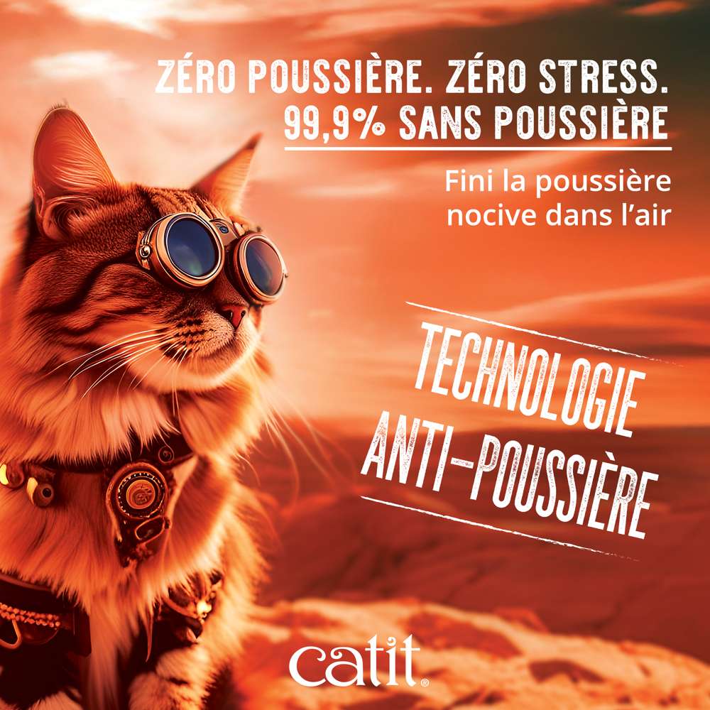 Litière agglomérante pour chat en cosses de pois recyclées - Catit Go Natural - Image 11