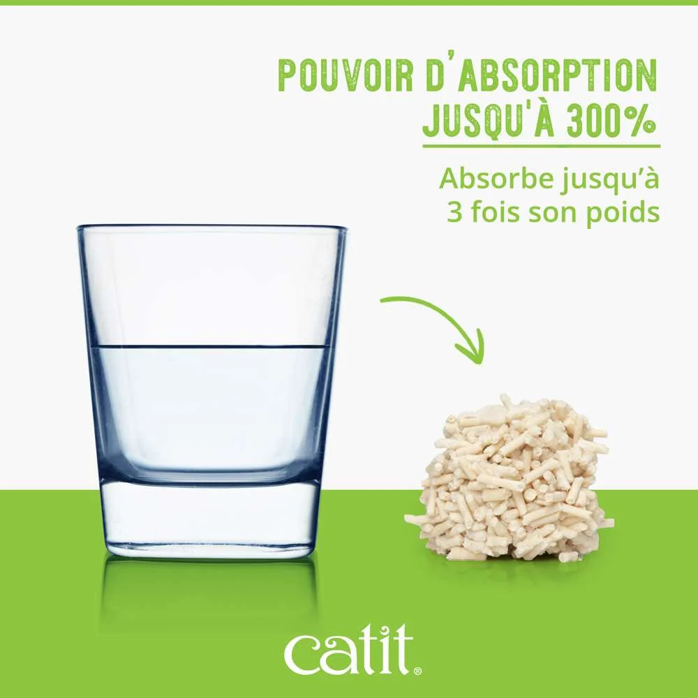 Litière agglomérante pour chat en cosses de pois recyclées - Catit Go Natural - Image 15