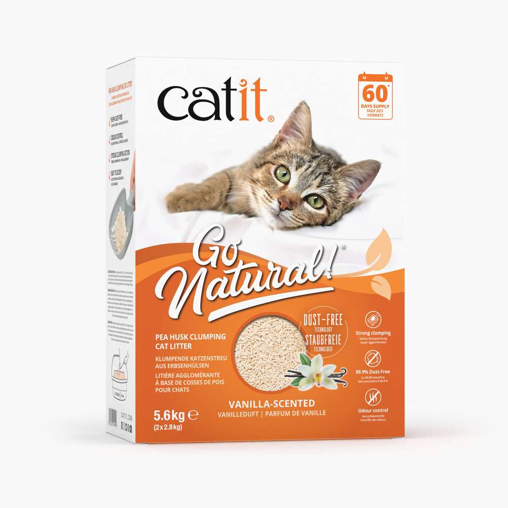 Litière agglomérante pour chat en cosses de pois recyclées - Catit Go Natural - Image 7