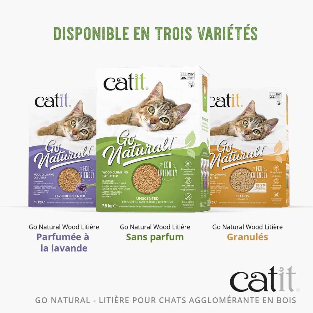 Litière agglomérante pour chats à base de bois - Parfum de lavande - Catit Go Natural - Image 6