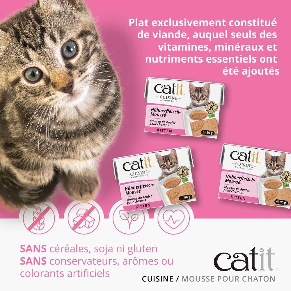 Mousse pour chaton au poulet - Catit Cuisine - Image 3