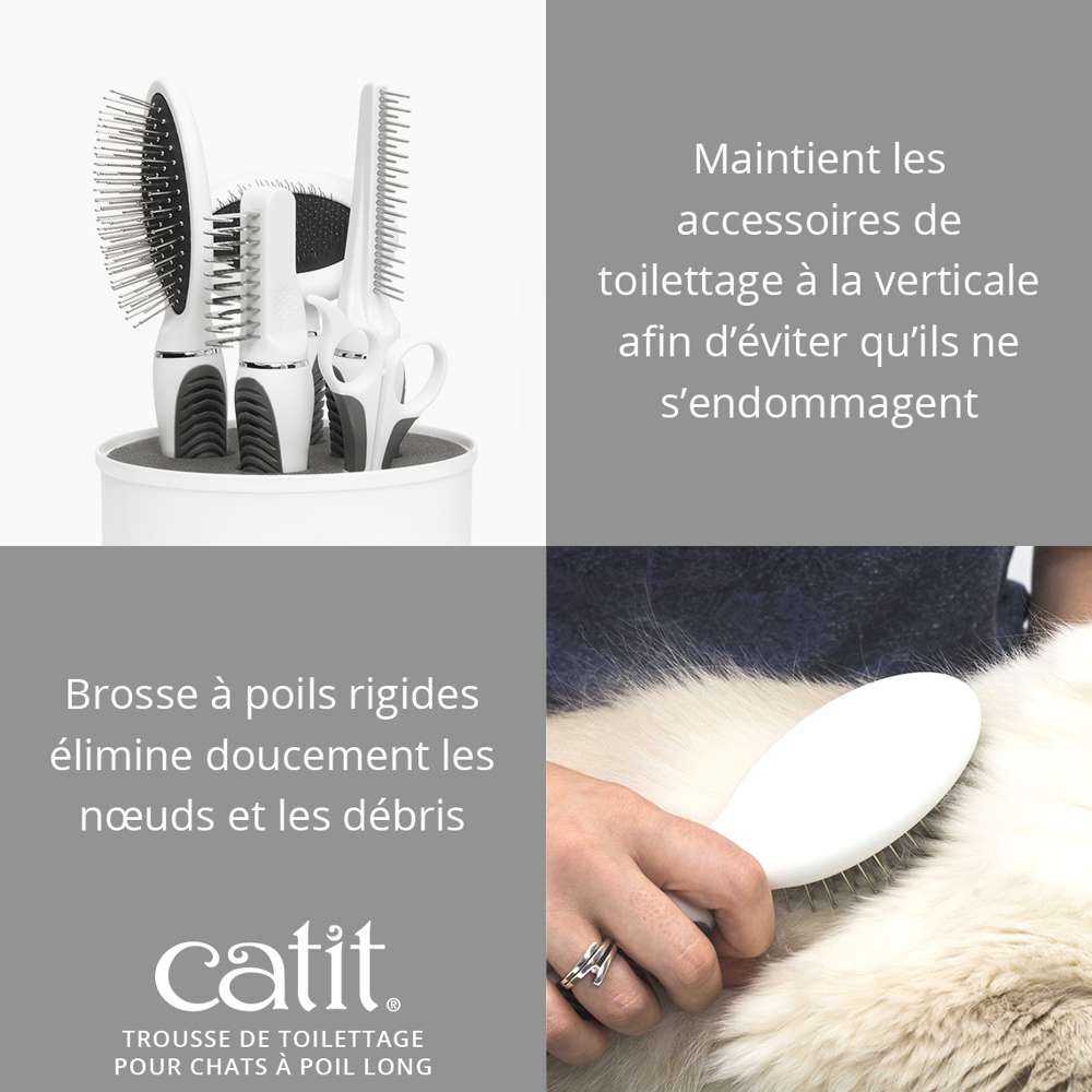 Trousse de toilettage pour chat à poils longs - Catit - Image 3